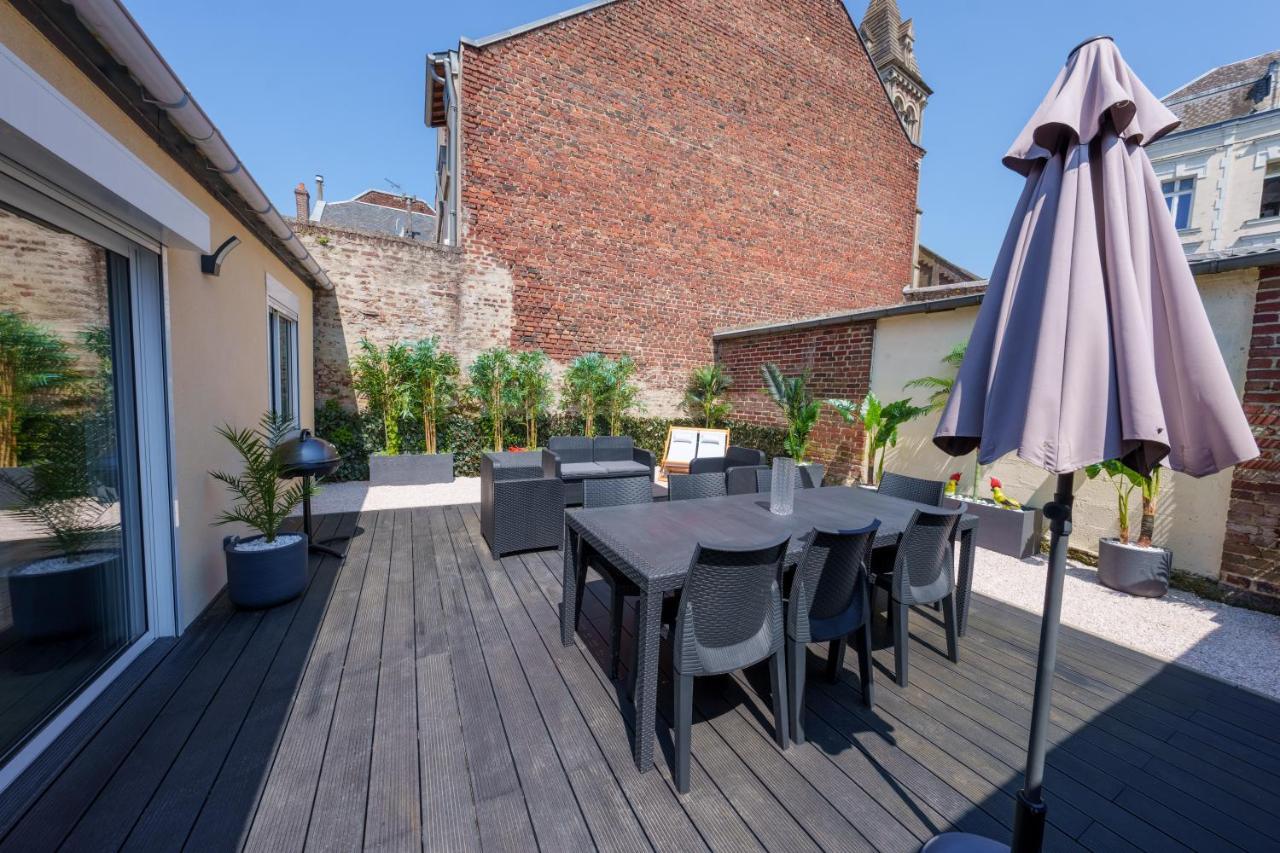 L'Escale Tropicale, Appartement Independant Avec Terrasse Privative Saint-Quentin  Buitenkant foto