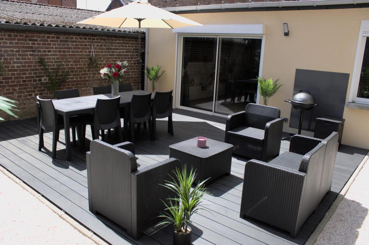 L'Escale Tropicale, Appartement Independant Avec Terrasse Privative Saint-Quentin  Buitenkant foto
