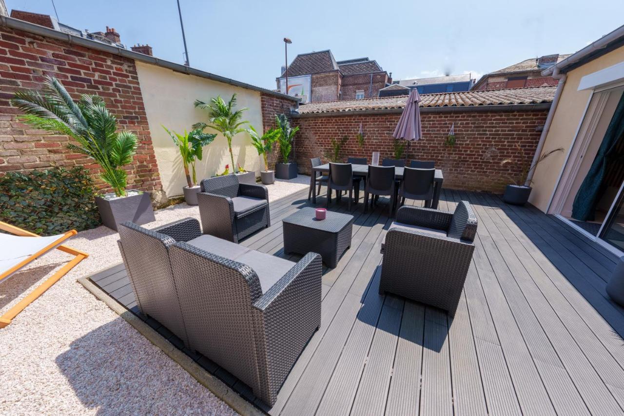 L'Escale Tropicale, Appartement Independant Avec Terrasse Privative Saint-Quentin  Buitenkant foto
